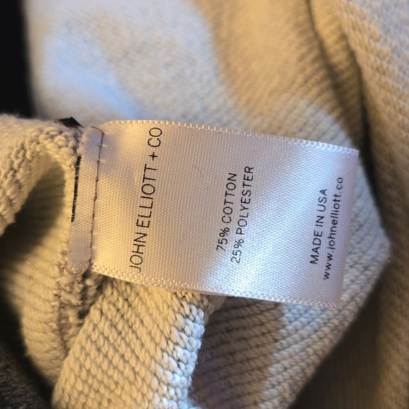 John Elliott + Co Gray Raw Sleeve Top - Picture 8 of 9